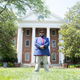 Robinson, in front of Virginia Hall on the campus of Virginia State University.